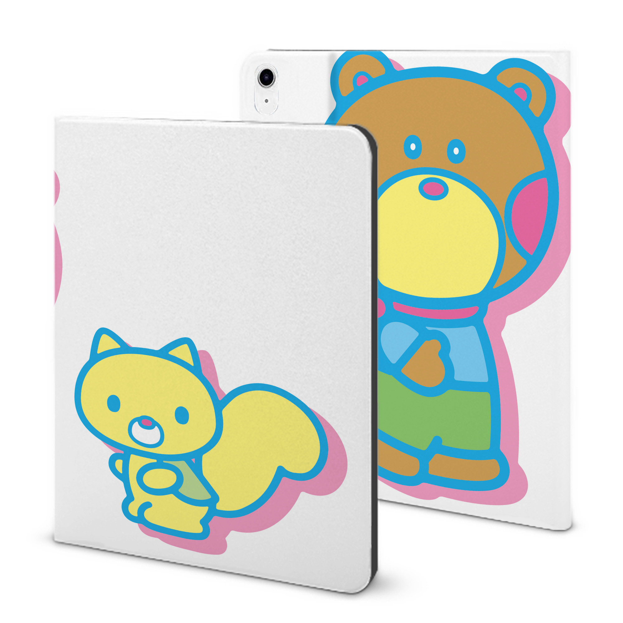 （画像用） Hello Kitty ハローキティ IPad ケース ブック型 PUレザー TPU 耐衝撃 軽量 薄型 ペン収納なし 全面保護 IPad 各モデル対応